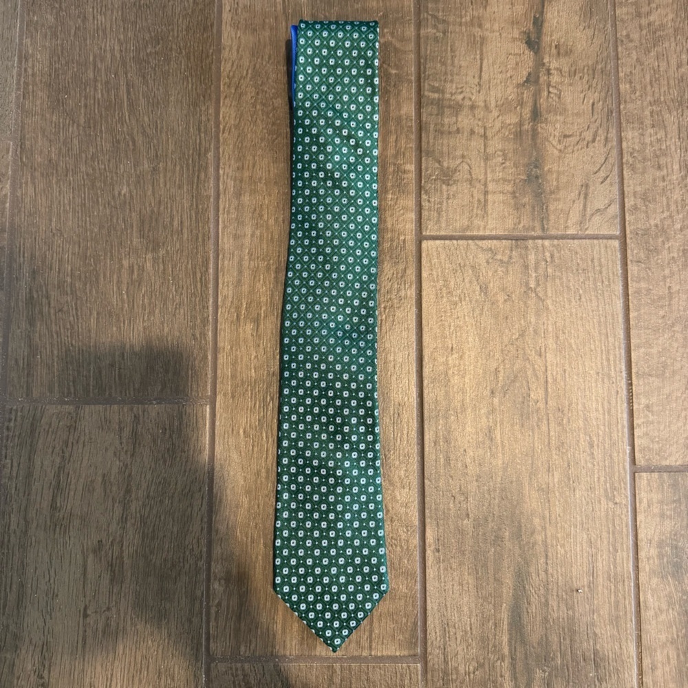 Tommy Hilfiger Green Silk Tie